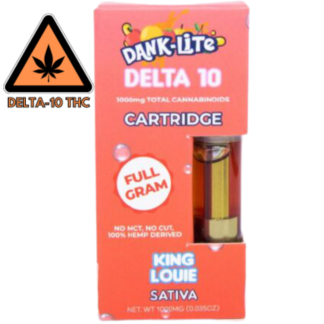 Dank Lite Delta 10 Vape Cartridge - 3 Flavors