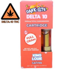 Dank Lite Delta 10 Vape Cartridge - 3 Flavors