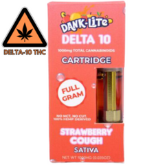 Dank Lite Delta 10 Vape Cartridge - 3 Flavors
